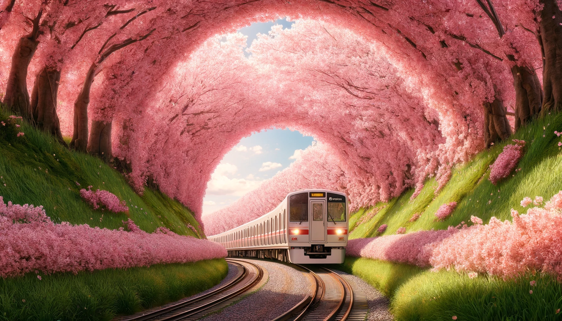 【佐賀県 観光名所】浦ノ崎駅 桜のトンネル（伊万里市）- 桜の名所として有名。